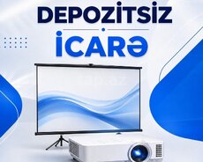 Proyektor və proyektor pərdəsi icarəsi
